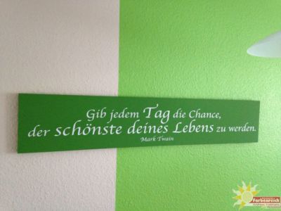 Wandtattoo auf Träger